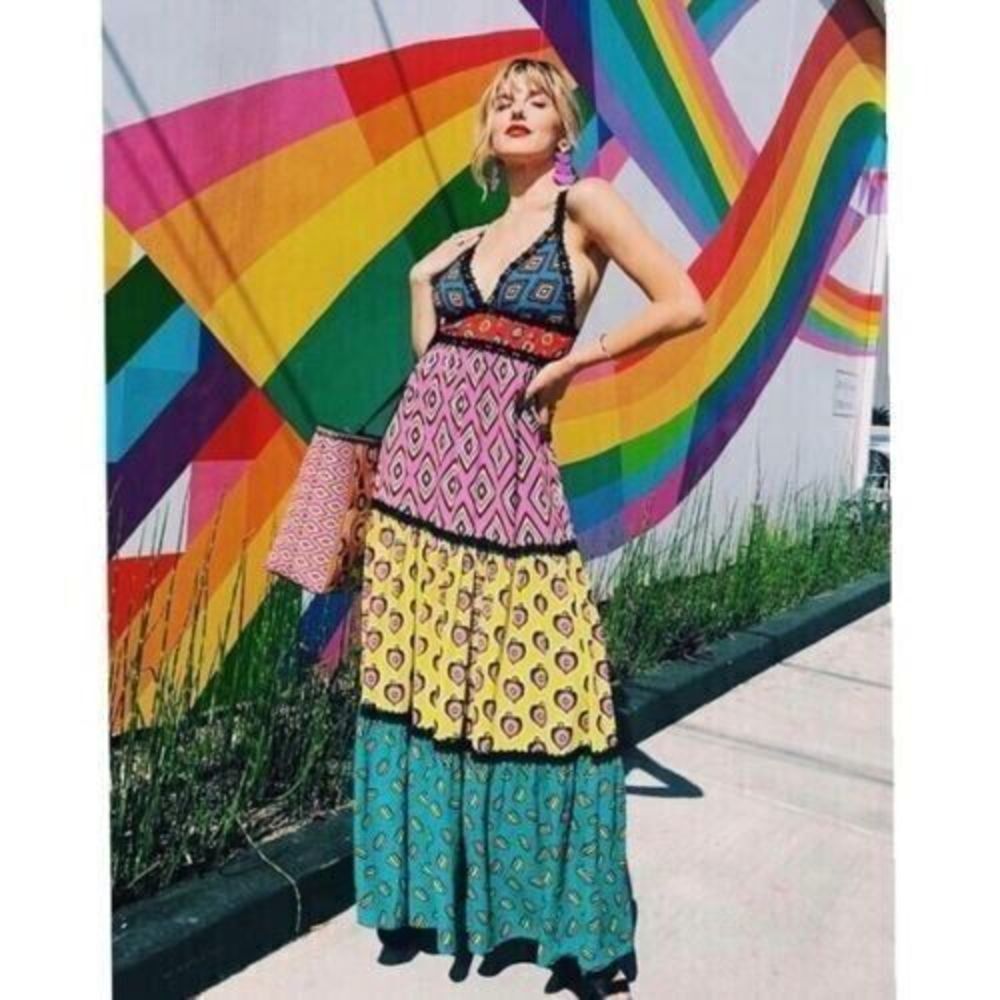 NWT Alice + Olivia  Maxi Dress $595 Sz 2 - Picture 4 of 14